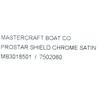 MasterCraft Boat Raised Decal Emblem Sticker | ProStar Black Silver view 3