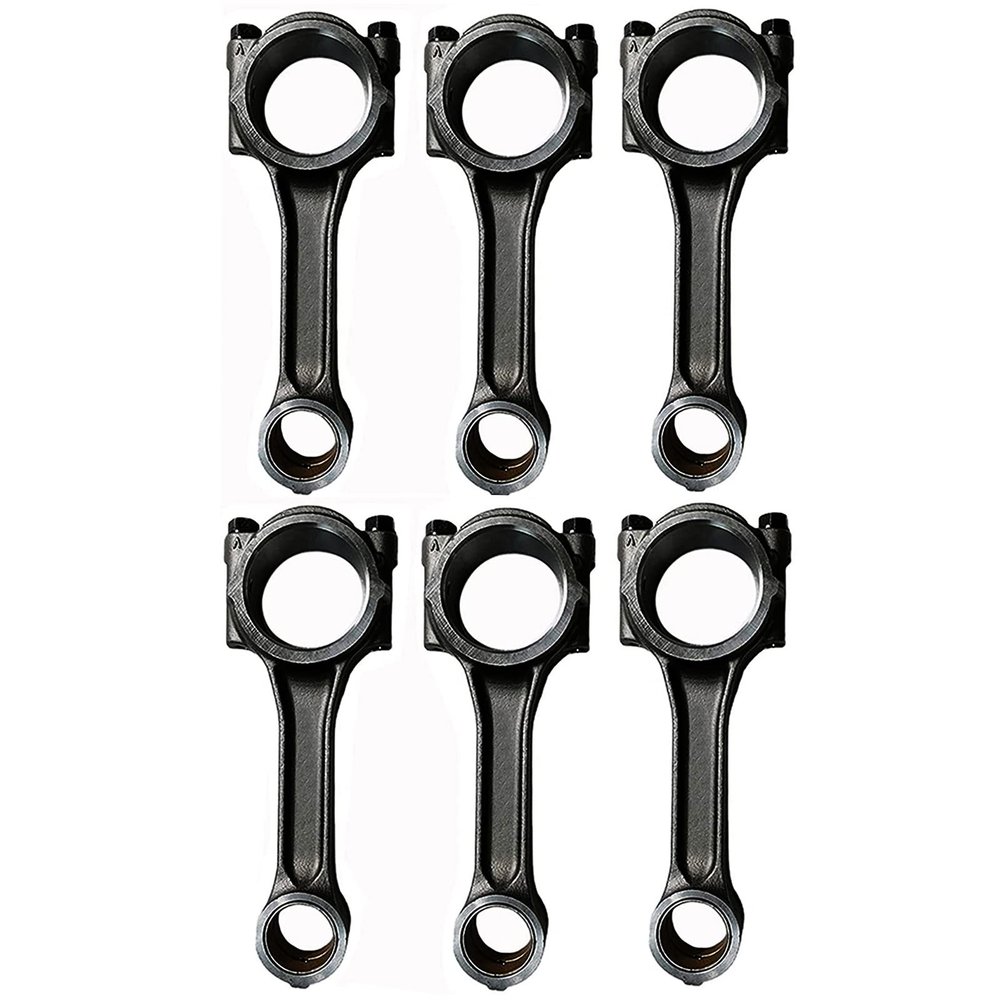 dertgmlm 6X Connecting Rod Fits for Komatsu Engine 4D105 6D105 PC200-3 Excavator 6136-32-3101 6136323101