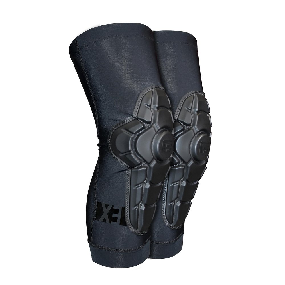 G-Form Pro-X3 Mountain Bike Knee Guards - Biking Knee Guards for Athletes - Knee Compression Sleeve for Mountain Biking & More - Protection Pads for Knee Support - Triple Matte Black, XS