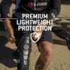 G-Form Pro-X3 Mountain Bike Knee Guards - Biking Knee Guards for Athletes - Knee Compression Sleeve for Mountain Biking & More - Protection Pads for Knee Support - Triple Matte Black, XS view 2