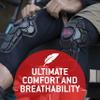 G-Form Pro-X3 Mountain Bike Knee Guards - Biking Knee Guards for Athletes - Knee Compression Sleeve for Mountain Biking & More - Protection Pads for Knee Support - Triple Matte Black, XS view 3