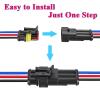 I Little Bamboo 3Pin Way 16 AWG Waterproof Electrical Connectors, Male and Female Way 16 AWG Wire Harness Plug Socket Kit Suitable for Car, Truck, Boat, Motorcycle, Trike, Caravan, Marine-3 PACK view 4