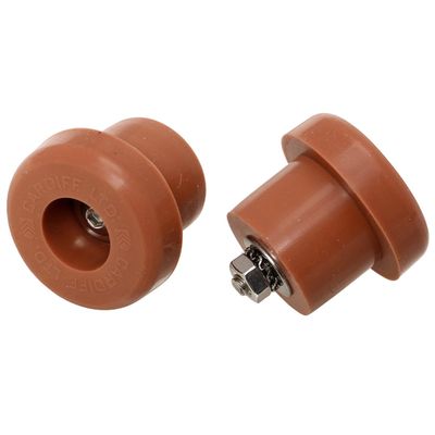Cardiff Silicone Bar End Plugs, Natural