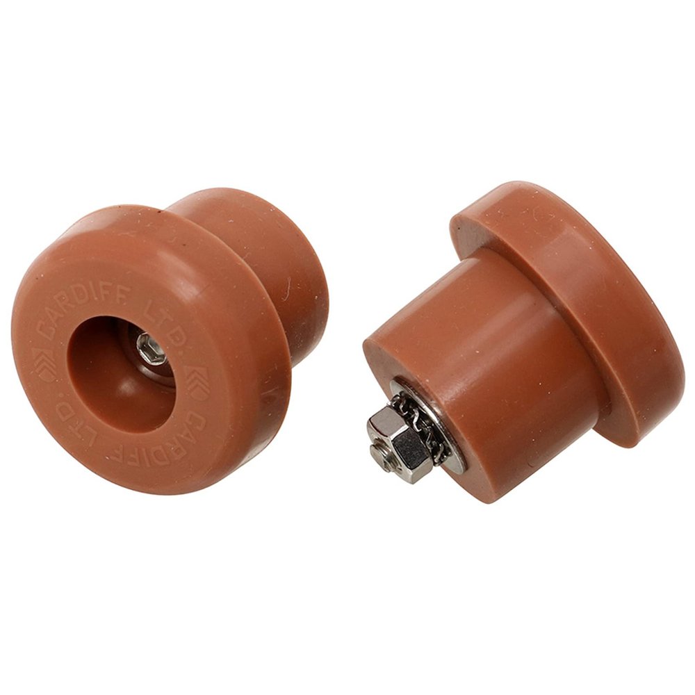 Cardiff Silicone Bar End Plugs, Natural