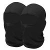 SHEVERCH 2 Pack Black Ski Mask Balaclava Face Cover for Men Women Sun UV Protection Windproof Lightweight Football Motorcycling view 1