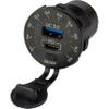 Sea-Dog Round Rainbow Voltmeter w/USB & USB-C Power Socket view 2