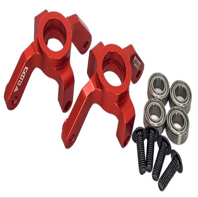 NHX RC Aluminum Front/Rear Steering Knuckle with Bearings for 1/10 Redcat Blackout XTE/XBE/SC -Red