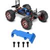 SPYMINNPOO RC Skid Plate,Metal Rear Skid Plate Replacement Upgrade Parts Compatible with E 1/16 RC Car (Blue) view 3