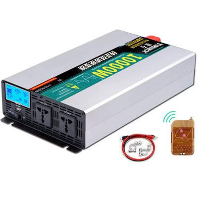 ROGHA Converter 7000W 8000W 10000W Power Inverter Car Charger DC 12V 24V 48V 60V to 220V AC Car Inverter Converter,10000W-24V
