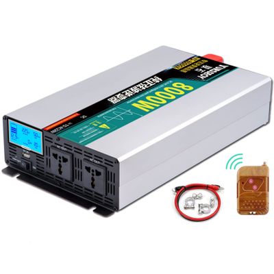 ROGHA Converter 7000W 8000W 10000W Power Inverter Car Charger DC 12V 24V 48V 60V to 220V AC Car Inverter Converter,8000W-12V