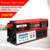 ROGHA Car Power Inverter DC 12V 24V to AC 110V 220V Voltage Converter with 4 USB Charger, Car Inverter Used for Laptop, Pad, Phones, Tablet, Peak 2000W,12V-220V view 2