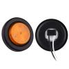 10Pcs 2 Inch Round LED Trailer Side Marker Clearance Lights Amber, Sealed 2" Round LED Trailer Marker Lights 4 LEDs w/Rubber Grommet Flush Mount 2 Prong Wire Pigtails Truck RV Markers Waterproof view 2