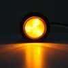 10Pcs 2 Inch Round LED Trailer Side Marker Clearance Lights Amber, Sealed 2" Round LED Trailer Marker Lights 4 LEDs w/Rubber Grommet Flush Mount 2 Prong Wire Pigtails Truck RV Markers Waterproof view 4