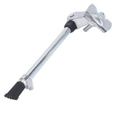 Yuecoom Bike Kickstand, Kick Stands, Adult Bike Kickstand for Mountain Bike Bike Kick Stand Adjustable Aluminum Alloy Center Mount Bike Foot Brace for 2427 Inch Road Mountain Bikes (Silver)