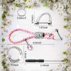 Crystal Car Keychain for Women, Fashion Keychain Accessories With Bling Rhinestones, Key Decorations for Women Auto, Universal for Car Key (Pink) view 2