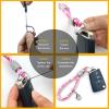 Crystal Car Keychain for Women, Fashion Keychain Accessories With Bling Rhinestones, Key Decorations for Women Auto, Universal for Car Key (Pink) view 4