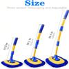 MVEQRRN 15Curved Chenille Car Wash Brush Mop with Long Handle(Blue) view 2