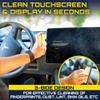 Car Screen Cleaner Spray And Wipe, 2-in-1 Spray and Microfiber Cloth Touch Screen Cleaner For Car Display, Cell Phone, Laptop, IPad, IPhone, Macbook Air, Computer (Yellow) view 2