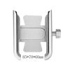 TATSEN Universal Aluminum Alloy Bicycle Phone Holder Motorcycle Bicycle Handlebar Phone Holder (Color : Silver, Size : 8.5 * 7cm) view 2