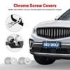 RED WOLF Anti-Theft License Plate Frame Bolt Fasteners - Security Self-Tapping Stainless Steel Screws, Car Tag Mounting Hardware Kit With Chrome Caps, Nuts, Foam Pad, Anti-Rattle view 4