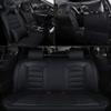 rasiarpio 5-Seat Car Seat Covers for FX35 2003-2012 Full Set Faux Leather Protector Automotive Seat Covers with Pillow Waterproof Vehicle Cushion Cover Universal Black view 2