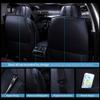 rasiarpio 5-Seat Car Seat Covers for FX35 2003-2012 Full Set Faux Leather Protector Automotive Seat Covers with Pillow Waterproof Vehicle Cushion Cover Universal Black view 3