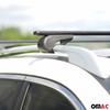 OMAC Roof Rack Cross Bars for Subaru Outback 2010-2014 Lockable 165Lbs Steel Black 2Pcs fits Cargo Carriers Kayak Canoe Bike Snowboard view 4