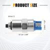 X AUTOHAUX Fuel Cut-off Shut Off Solenoid Valve 12V 7167-620C for PERKINS for MITSUBISHI for CATERPILLAR view 3