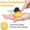 wonuu Rubber Duck Car Ornaments Yellow Duck Car Dashboard Decorations with Propeller Helmet for Christmas Decor and Home Decorations for Adults (X-Pink Top Hat) view 4
