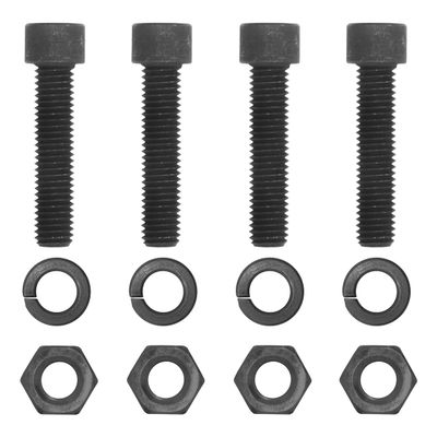 CURT 48334 Pintle Hitch Mount 1/2-Inch Hardware Kit, 4 Bolts, Black, Grade 8