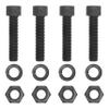 CURT 48334 Pintle Hitch Mount 1/2-Inch Hardware Kit, 4 Bolts, Black, Grade 8 view 1