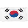 License Plate, South Korean Flag Aluminum Car Decoration License Plate Frame view 1
