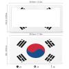 License Plate, South Korean Flag Aluminum Car Decoration License Plate Frame view 3