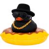 wonuu Car Accessories Rubber Ducks Dashboard Decorations Rubber Duck Pink Accessories Dashboard Duck Car Decorations Car Ducks for Dashboard Car Duck Car Dashboard Decorations, BG-Black-tophatblack view 1