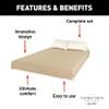 Easy Zzzs RV Bedding Set - Queen, Tan view 3