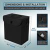 Tapha Car Trash Can with Lid, Leak-Proof Car Organizer and Storage, Waterproof Car Garbage Can, Multipurpose Trash Bin for Car view 3