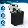 Tapha Car Trash Can with Lid, Leak-Proof Car Organizer and Storage, Waterproof Car Garbage Can, Multipurpose Trash Bin for Car view 4