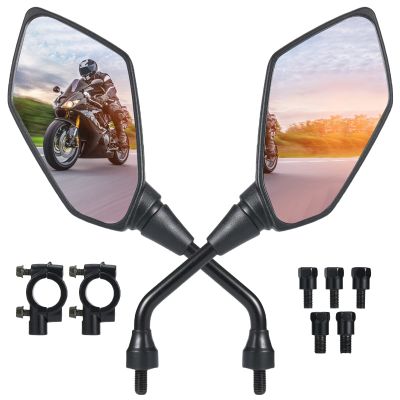 Motorcycle Mirrors, OFIG ATV Mirrors with 7/8" Handlebar Mount Compatible with Motorcycle Scooter Moped ATV Snowmobile Polaris Sportsman Dirt Bike Cruiser Chopper