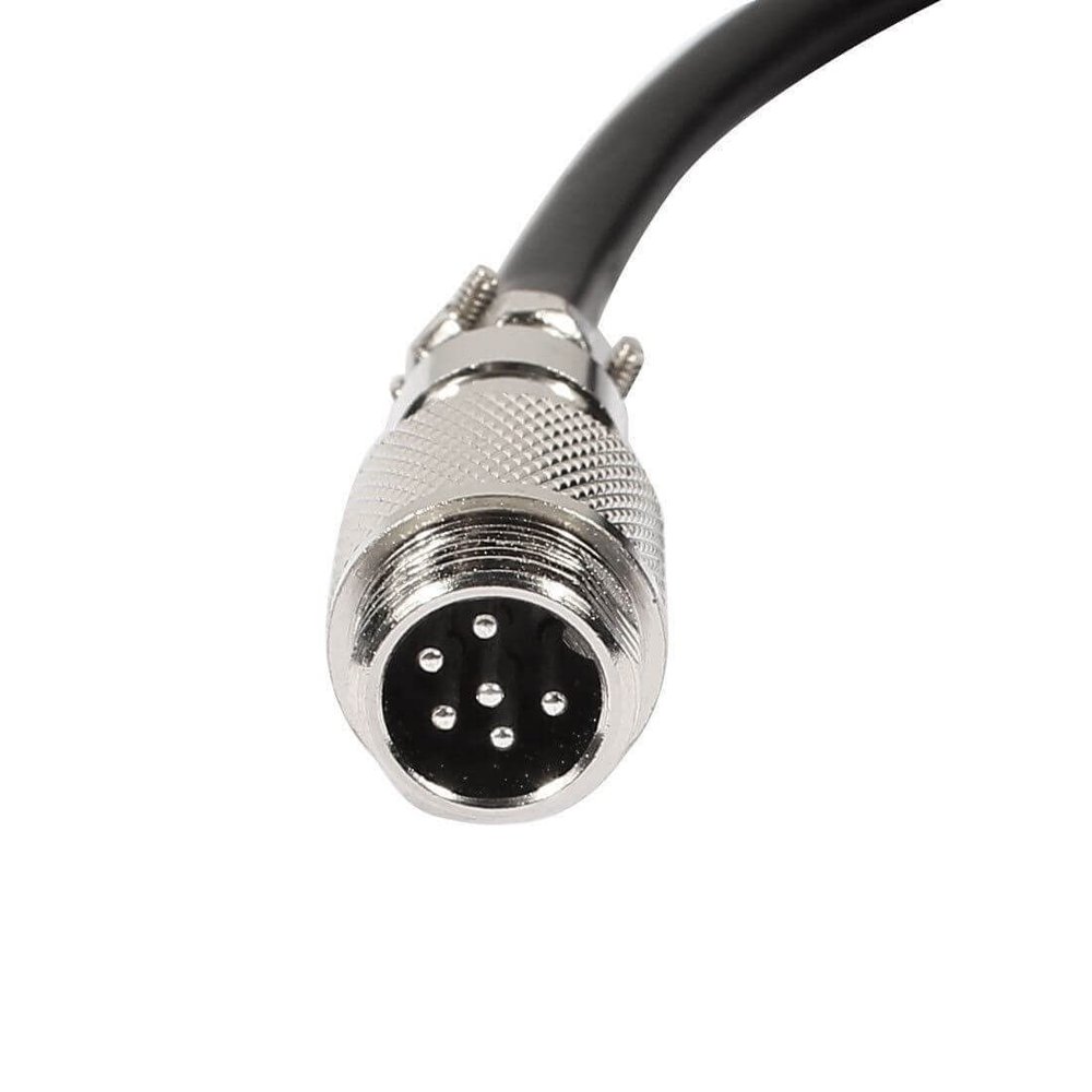 keisnoaja 10pcs GX12 6 Pin Connector Male Head Plug Cable Male Socket Electrical Aviation Cable 1M