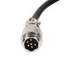 keisnoaja 10pcs GX12 6 Pin Connector Male Head Plug Cable Male Socket Electrical Aviation Cable 1M view 1