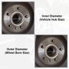 X AUTOHAUX 4pcs OD 71.6mm to ID 71.1mm Aluminum Alloy Car Auto Hub Centric Rings Wheel Bore Center Spacer Replacement view 4