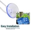 ZONETECH Blue Teal 3" Square Hanging Dice-Soft Fuzzy Decorative Vehicle Hanging Mirror Dice with White Dots 2 Pack view 4