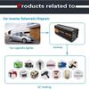 ZWEBY Pure Sine Wave Power Inverter 8000W 9000W Converter DC 12V/24V to 220V AC Outlets Inverter with USB Port for Travel Trip,9000W 24V-220V view 3