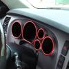 LLKUANG Car Dashboard Speed Frame Trim Ring Fit for Toyot@ Tundra 2007-2013, Car Tachometer Decoration Ring Cover, Aluminum Alloy Instrument Panel Trim Frame Cover,5PCS (Red) view 3