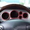 LLKUANG Car Dashboard Speed Frame Trim Ring Fit for Toyot@ Tundra 2007-2013, Car Tachometer Decoration Ring Cover, Aluminum Alloy Instrument Panel Trim Frame Cover,5PCS (Red) view 4
