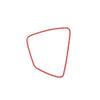 Qiosreui Soft Carbon Fiber Dashboard Speaker Trim Frame, Car Horn Decorative Sticker for C7 Corvette 2014-2019 (Red) view 1