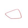 Qiosreui Soft Carbon Fiber Dashboard Speaker Trim Frame, Car Horn Decorative Sticker for C7 Corvette 2014-2019 (Red) view 2