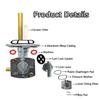 Riyitauto Fuel Valve Petcock Shut Off Tank Switch Fits for Yamaha TTR90/TTR125/TTR225/TTR230/TTR250 PW80 Timberwolf Bear Tracker 250 Big Bear 250 350 400 Warrior 350 Kawasaki Suzuki Quadsport 400 view 3