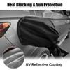 X AUTOHAUX EV Charger Plug Cover Waterproof Outdoor Electric Car Charging Port Cover with Magnetic Adhesion and Adjust Closure All Weather Protection Black view 3