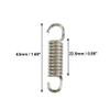 X AUTOHAUX 8 Set 43mm 1.69" Motorcycle Exhaust Pipe Spring with U Shape Hooks Stainless Steel Silver Tone view 3